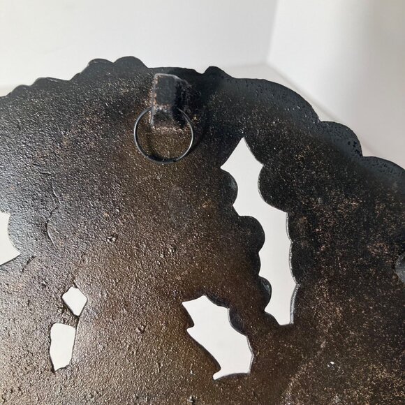 Vintage Himark Copper Shoppe Copper Fruit Trivet Wall Hanger Copper 7" Cast Iron - Picture 4 of 4